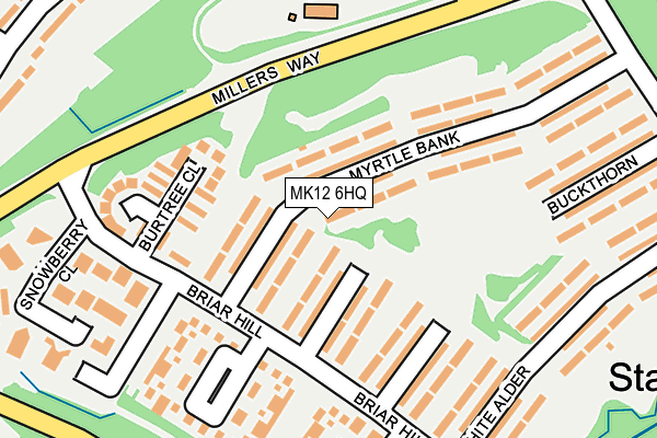 MK12 6HQ map - OS OpenMap – Local (Ordnance Survey)