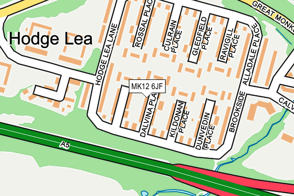 MK12 6JF map - OS OpenMap – Local (Ordnance Survey)