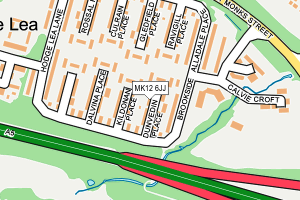 MK12 6JJ map - OS OpenMap – Local (Ordnance Survey)