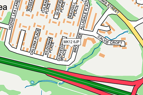 MK12 6JP map - OS OpenMap – Local (Ordnance Survey)