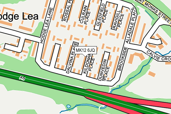 MK12 6JQ map - OS OpenMap – Local (Ordnance Survey)