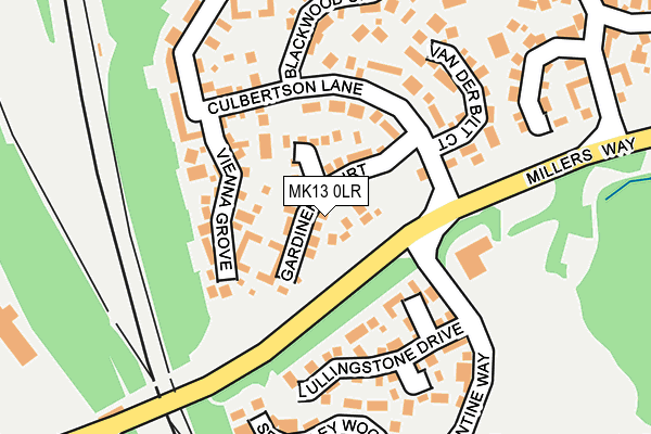MK13 0LR map - OS OpenMap – Local (Ordnance Survey)