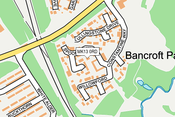 MK13 0RD map - OS OpenMap – Local (Ordnance Survey)