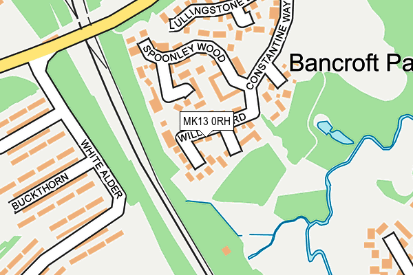 MK13 0RH map - OS OpenMap – Local (Ordnance Survey)