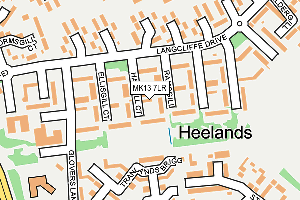 MK13 7LR map - OS OpenMap – Local (Ordnance Survey)