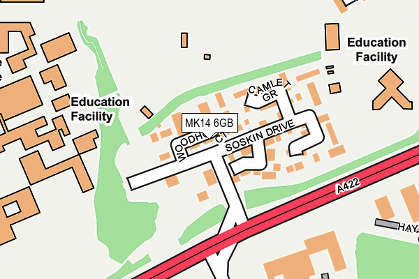 MK14 6GB map - OS OpenMap – Local (Ordnance Survey)