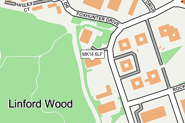 MK14 6LF map - OS OpenMap – Local (Ordnance Survey)