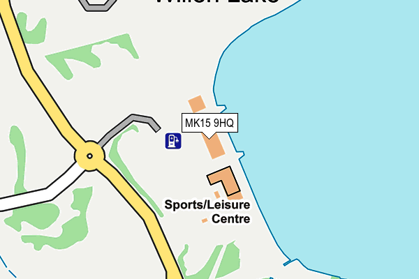 MK15 9HQ map - OS OpenMap – Local (Ordnance Survey)