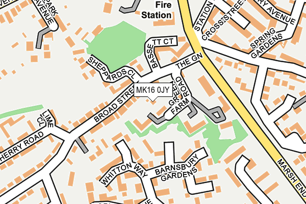 Map of ASTON TRIO LIMITED at local scale