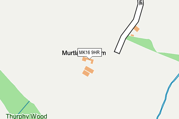 MK16 9HR map - OS OpenMap – Local (Ordnance Survey)