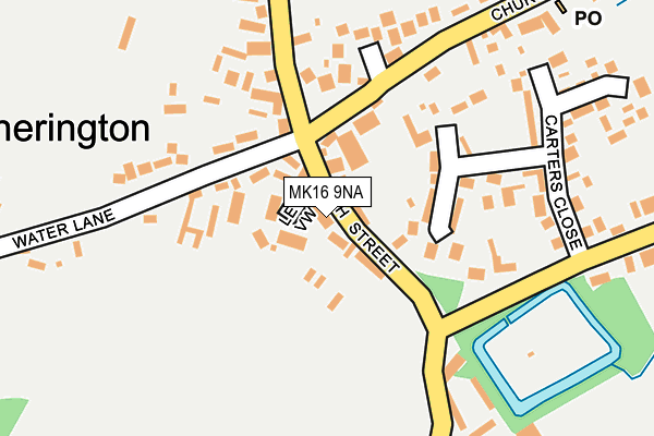 MK16 9NA map - OS OpenMap – Local (Ordnance Survey)