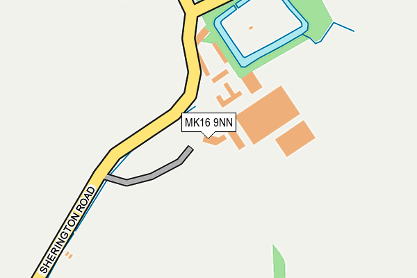 MK16 9NN map - OS OpenMap – Local (Ordnance Survey)