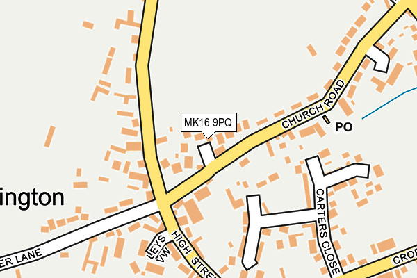 MK16 9PQ map - OS OpenMap – Local (Ordnance Survey)