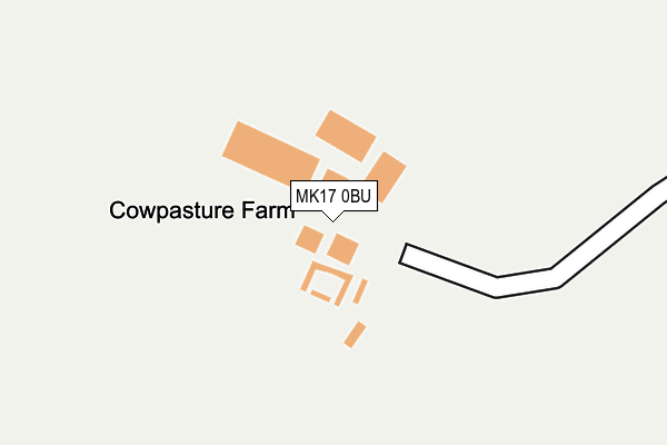 MK17 0BU map - OS OpenMap – Local (Ordnance Survey)