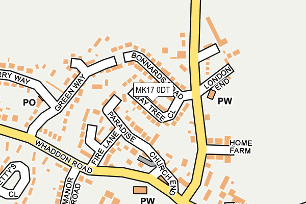 Map of GREEN STRIPE LAWNCARE (MK) LIMITED at local scale