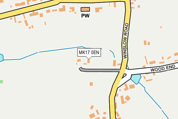 MK17 0EN map - OS OpenMap – Local (Ordnance Survey)