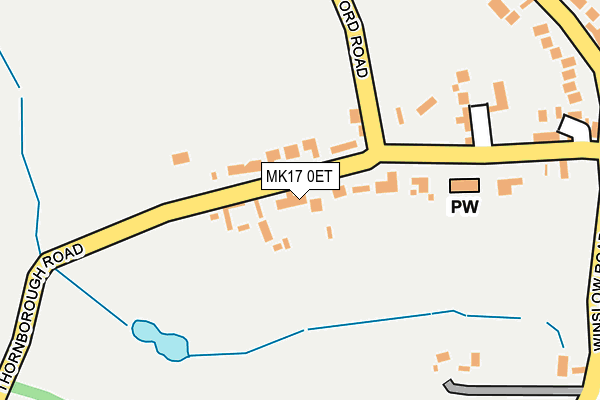 MK17 0ET map - OS OpenMap – Local (Ordnance Survey)