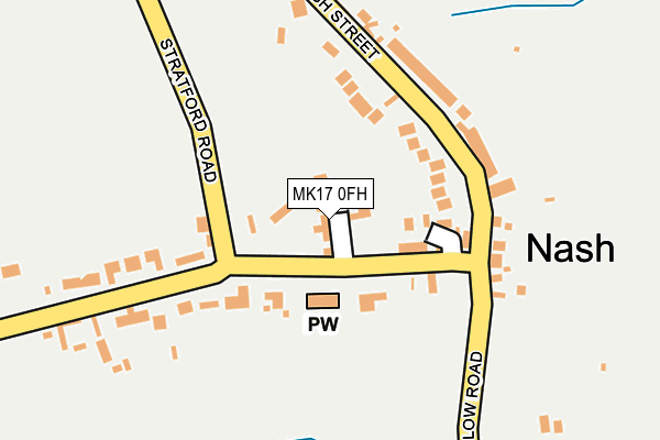 MK17 0FH map - OS OpenMap – Local (Ordnance Survey)