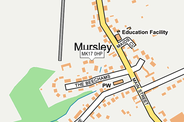 MK17 0HP map - OS OpenMap – Local (Ordnance Survey)