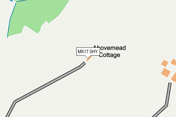 MK17 0HY map - OS OpenMap – Local (Ordnance Survey)