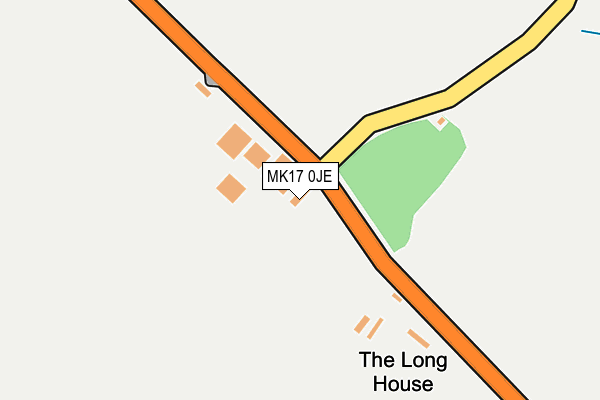 MK17 0JE map - OS OpenMap – Local (Ordnance Survey)