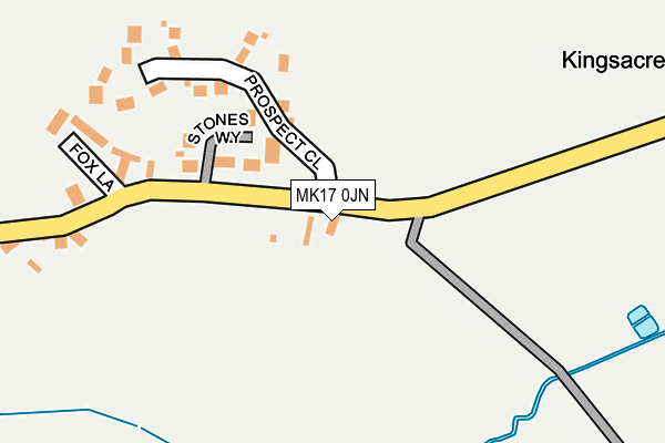 MK17 0JN map - OS OpenMap – Local (Ordnance Survey)