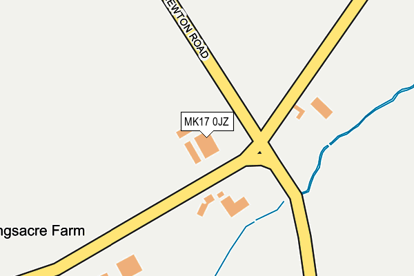 MK17 0JZ map - OS OpenMap – Local (Ordnance Survey)