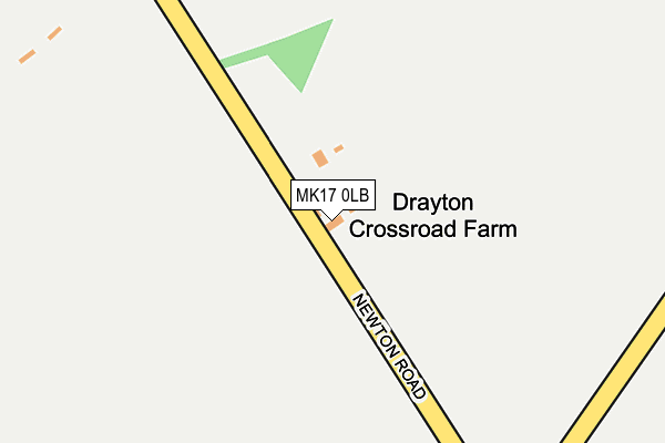 MK17 0LB map - OS OpenMap – Local (Ordnance Survey)