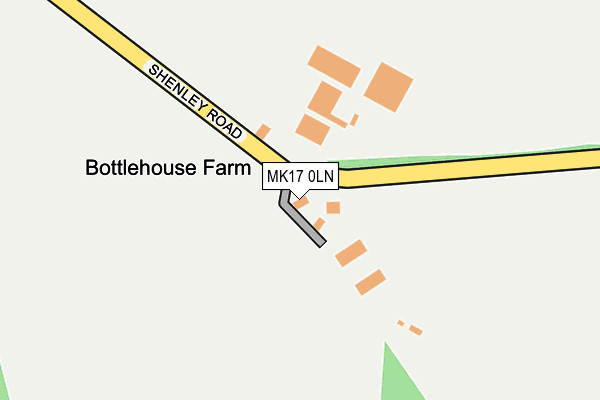 MK17 0LN map - OS OpenMap – Local (Ordnance Survey)