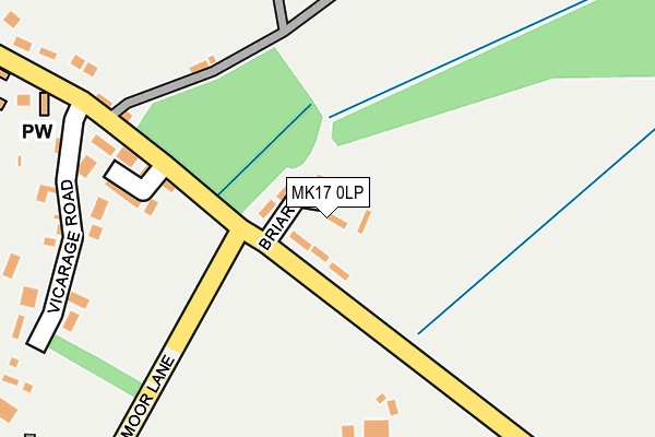 MK17 0LP map - OS OpenMap – Local (Ordnance Survey)