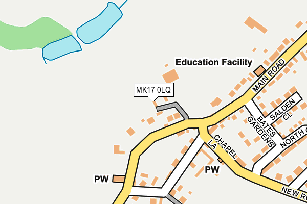 MK17 0LQ map - OS OpenMap – Local (Ordnance Survey)
