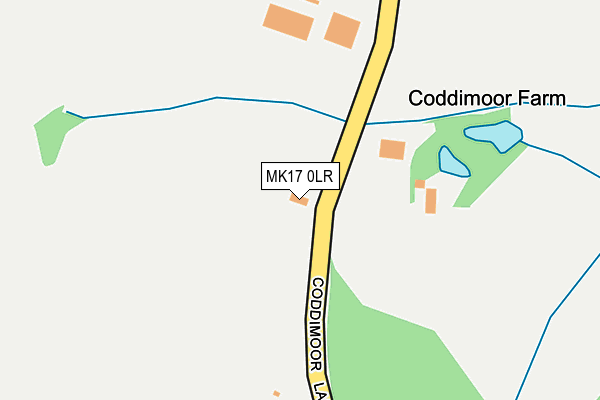 MK17 0LR map - OS OpenMap – Local (Ordnance Survey)