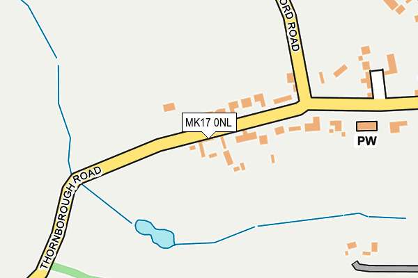 MK17 0NL map - OS OpenMap – Local (Ordnance Survey)