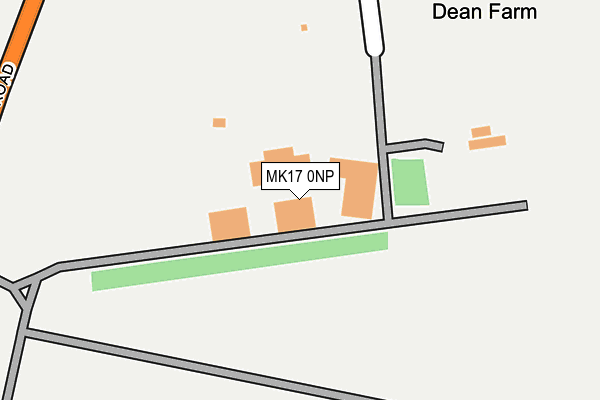 MK17 0NP map - OS OpenMap – Local (Ordnance Survey)
