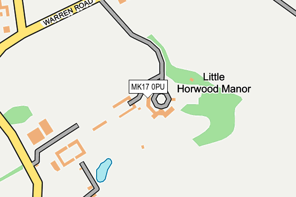 MK17 0PU map - OS OpenMap – Local (Ordnance Survey)