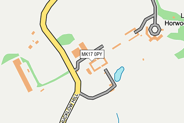 MK17 0PY map - OS OpenMap – Local (Ordnance Survey)