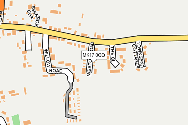 MK17 0QQ map - OS OpenMap – Local (Ordnance Survey)