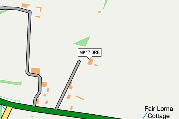MK17 0RB map - OS OpenMap – Local (Ordnance Survey)