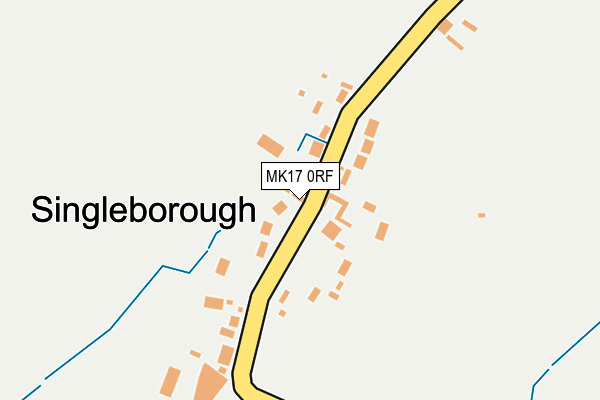 MK17 0RF map - OS OpenMap – Local (Ordnance Survey)