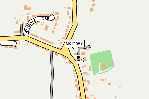 MK17 0RY map - OS OpenMap – Local (Ordnance Survey)