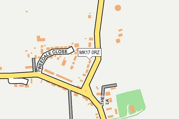 MK17 0RZ map - OS OpenMap – Local (Ordnance Survey)