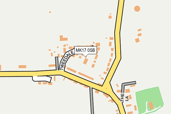 MK17 0SB map - OS OpenMap – Local (Ordnance Survey)