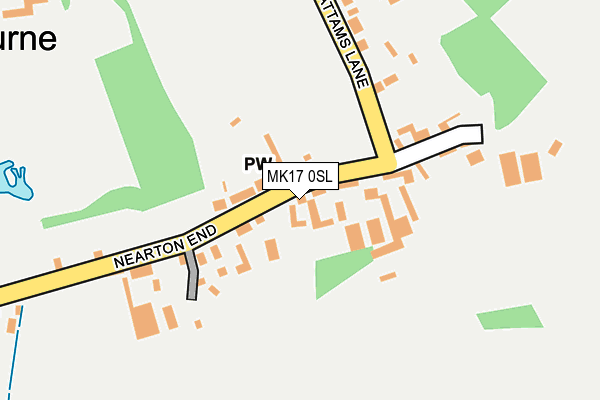 MK17 0SL map - OS OpenMap – Local (Ordnance Survey)