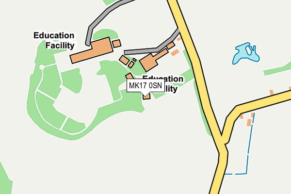 MK17 0SN map - OS OpenMap – Local (Ordnance Survey)