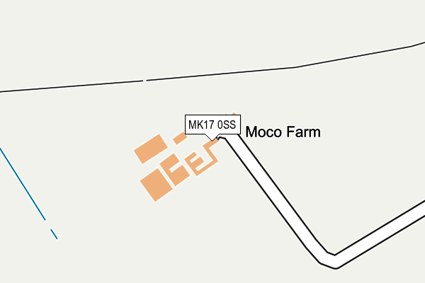 MK17 0SS map - OS OpenMap – Local (Ordnance Survey)