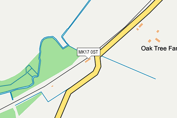 MK17 0ST map - OS OpenMap – Local (Ordnance Survey)