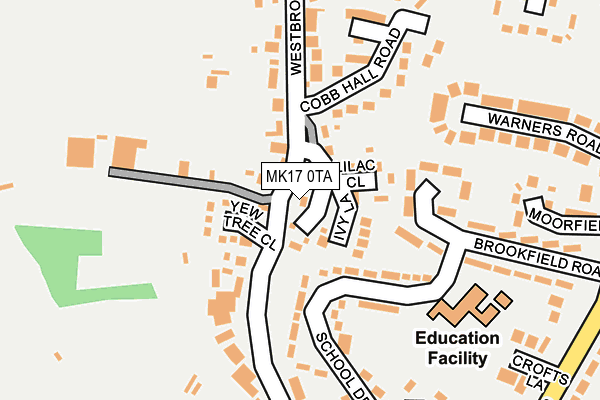 MK17 0TA map - OS OpenMap – Local (Ordnance Survey)