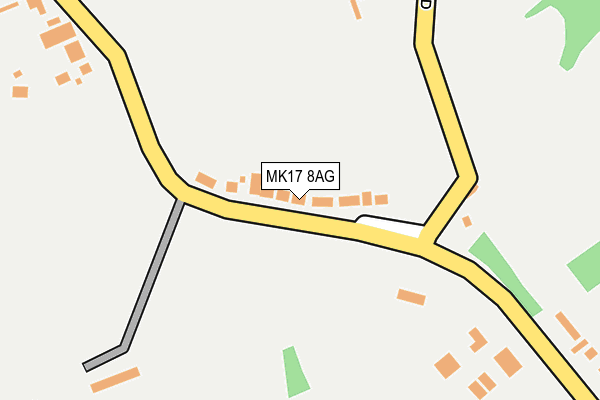MK17 8AG map - OS OpenMap – Local (Ordnance Survey)