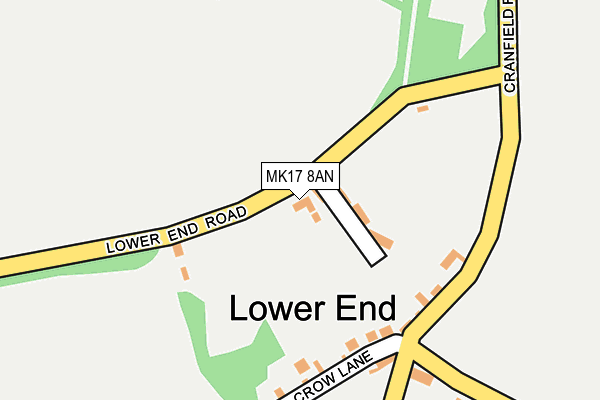 MK17 8AN map - OS OpenMap – Local (Ordnance Survey)