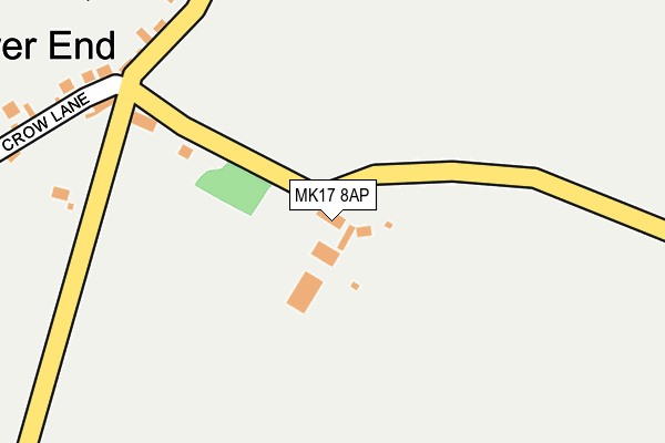 MK17 8AP map - OS OpenMap – Local (Ordnance Survey)